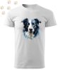 Border collie (25) mintás Férfi-unisex póló - Több színben