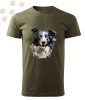 Border Collie (27) mintás Férfi-unisex póló - Több színben