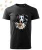 Border Collie (27) mintás Férfi-unisex póló - Több színben