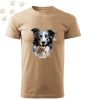 Border Collie (27) mintás Férfi-unisex póló - Több színben