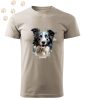 Border Collie (27) mintás Férfi-unisex póló - Több színben