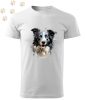 Border Collie (27) mintás Férfi-unisex póló - Több színben