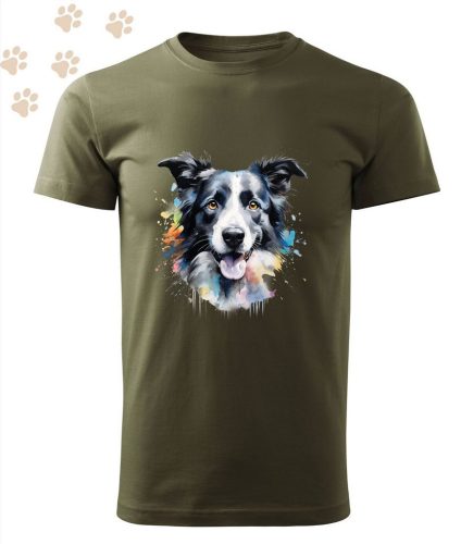 Border Collie (28) mintás Férfi-unisex póló - Több színben