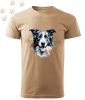 Border Collie (28) mintás Férfi-unisex póló - Több színben