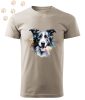 Border Collie (28) mintás Férfi-unisex póló - Több színben