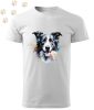 Border Collie (28) mintás Férfi-unisex póló - Több színben