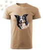 Border Collie (29) mintás Férfi-unisex póló - Több színben