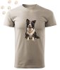 Border Collie (34) mintás Férfi-unisex póló - Több színben