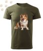 Border Collie (36) mintás Férfi-unisex póló - Több színben