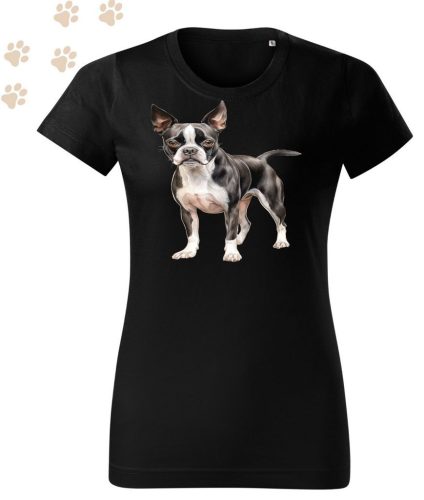 Boston Terrier (01) mintás Női póló - Több színben