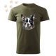 Boston Terrier (02) mintás Férfi-unisex póló - Több színben