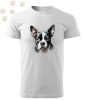 Boston Terrier (02) mintás Férfi-unisex póló - Több színben