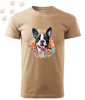 Boston Terrier (03) mintás Férfi-unisex póló - Több színben