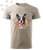 Boston Terrier (03) mintás Férfi-unisex póló - Több színben