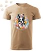 Boston Terrier (04) mintás Férfi-unisex póló - Több színben