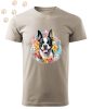 Boston Terrier (04) mintás Férfi-unisex póló - Több színben