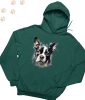 Boston Terrier (05) mintás kapucnis pulóver - Több színben