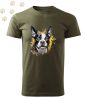 Boston Terrier (06) mintás Férfi-unisex póló - Több színben