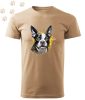 Boston Terrier (06) mintás Férfi-unisex póló - Több színben