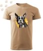 Boston Terrier (07) mintás Férfi-unisex póló - Több színben