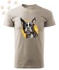 Boston Terrier (07) mintás Férfi-unisex póló - Több színben