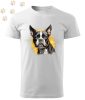 Boston Terrier (07) mintás Férfi-unisex póló - Több színben