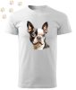 Boston Terrier (09) mintás Férfi-unisex póló - Több színben