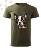 Boston Terrier (10) mintás Férfi-unisex póló - Több színben