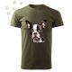Boston Terrier (10) mintás Férfi-unisex póló - Több színben