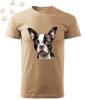 Boston Terrier (10) mintás Férfi-unisex póló - Több színben