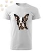 Boston Terrier (10) mintás Férfi-unisex póló - Több színben