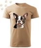 Boston Terrier (11) mintás Férfi-unisex póló - Több színben