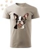 Boston Terrier (11) mintás Férfi-unisex póló - Több színben