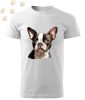 Boston Terrier (11) mintás Férfi-unisex póló - Több színben