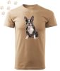 Boston Terrier (15) mintás Férfi-unisex póló - Több színben