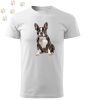 Boston Terrier (15) mintás Férfi-unisex póló - Több színben