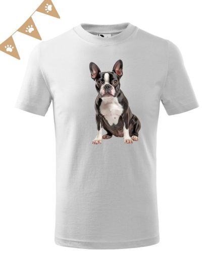 Boston Terrier (15) mintás Gyerek póló - Több színben