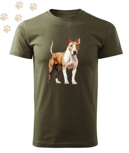 Bullterrier (01) mintás Férfi-unisex póló - Több színben