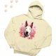 Bullterrier (03) mintás kapucnis pulóver - Több színben