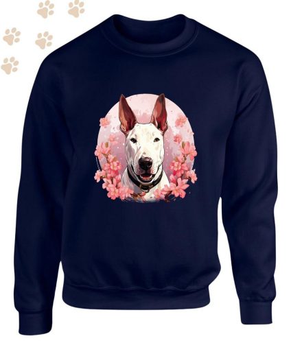 Bullterrier (03) mintás kereknyakú pulóver - Több színben