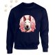 Bullterrier (03) mintás kereknyakú pulóver - Több színben