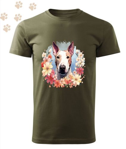 Bullterrier (04) mintás Férfi-unisex póló - Több színben