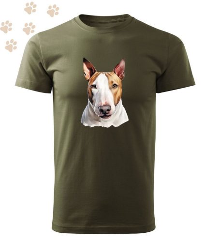 Bullterrier (06) mintás Férfi-unisex póló - Több színben