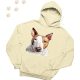 Bullterrier (06) mintás kapucnis pulóver - Több színben