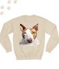 Bullterrier (06) mintás kereknyakú pulóver - Több színben