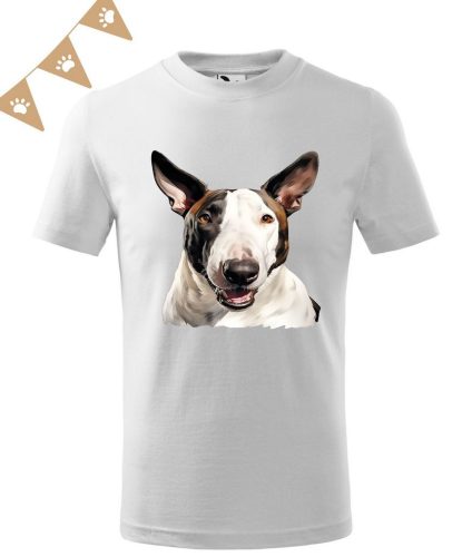 Bullterrier (07) mintás Gyerek póló - Több színben