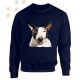 Bullterrier (07) mintás kereknyakú pulóver - Több színben