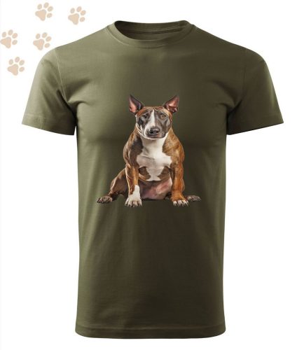 Bullterrier (11) mintás Férfi-unisex póló - Több színben