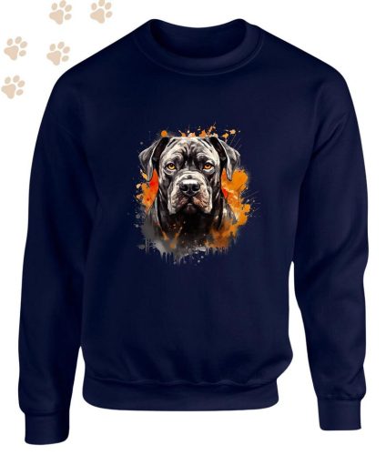 Cane Corso (04) mintás kereknyakú pulóver - Több színben