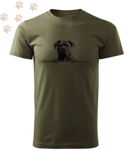 Cane Corso (3) vonalmintás Férfi-unisex póló - Több színben